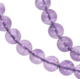 uGems Amethyst 10mm Round Smooth Beads Light Purple Strand 15.5"