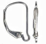 4 Mini Leverbacks Sterling Silver Earring Findings Assorted Styles