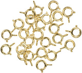Gold Filled Spring Ring Closed-End H-Finish Assorted Size