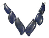 Lapis Lazuli Swirl 6 Beads Set 15mm-35mm
