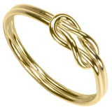 uGems 14K Gold Filled Double Long Love Knot Ring