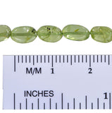 Peridot Smooth Oval Freeform Beads Small 6mm 13 Inch