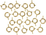 Gold Filled Spring Ring Closed-End H-Finish Assorted Size