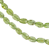 Peridot Smooth Oval Freeform Beads Small 6mm 13 Inch