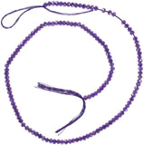 uGems Amethyst Micro Faceted Rondelle Beads Tiny 3mm Strand