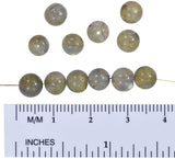 Labradorite 6mm Round Beads 1mm Hole (12 Beads)
