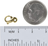 uGems 14K Gold Infinity Clasp Assorted Sizes
