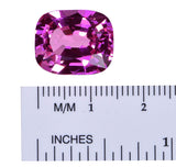 uGems Pink Synthetic Sapphire Cushion Loose Unset ~15mm
