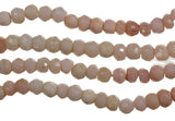 Shaded Pink Opal Micro Faceted Rondelle Genuine Natural Beads Strand ~4mm 13"