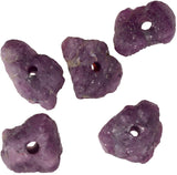 uGems Ruby Nugget Rough Beads Genuine Natural ~10mm (Qty=5)