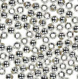 uGems 2mm Round Seamless Sterling Silver Beads (Qty=192)