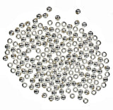 uGems 2mm Round Seamless Sterling Silver Beads (Qty=192)
