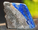 uMuseum Lapis Lazuli Pyrite Fine Rock Stone Freeform Specimen Slab