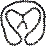 uGems African Opal Beads Mala Necklace 32 Inch 8mm