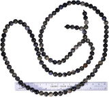 uGems African Opal Beads Mala Necklace 32 Inch 8mm