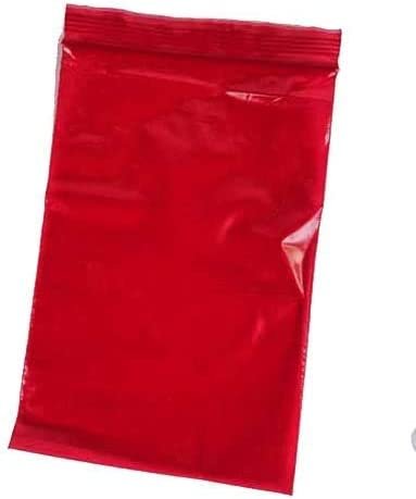 uPolyBags 10" x 12" Red Reclosable Resealable Zipper Bags, 100